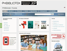 Tablet Screenshot of phbibliotek.dk